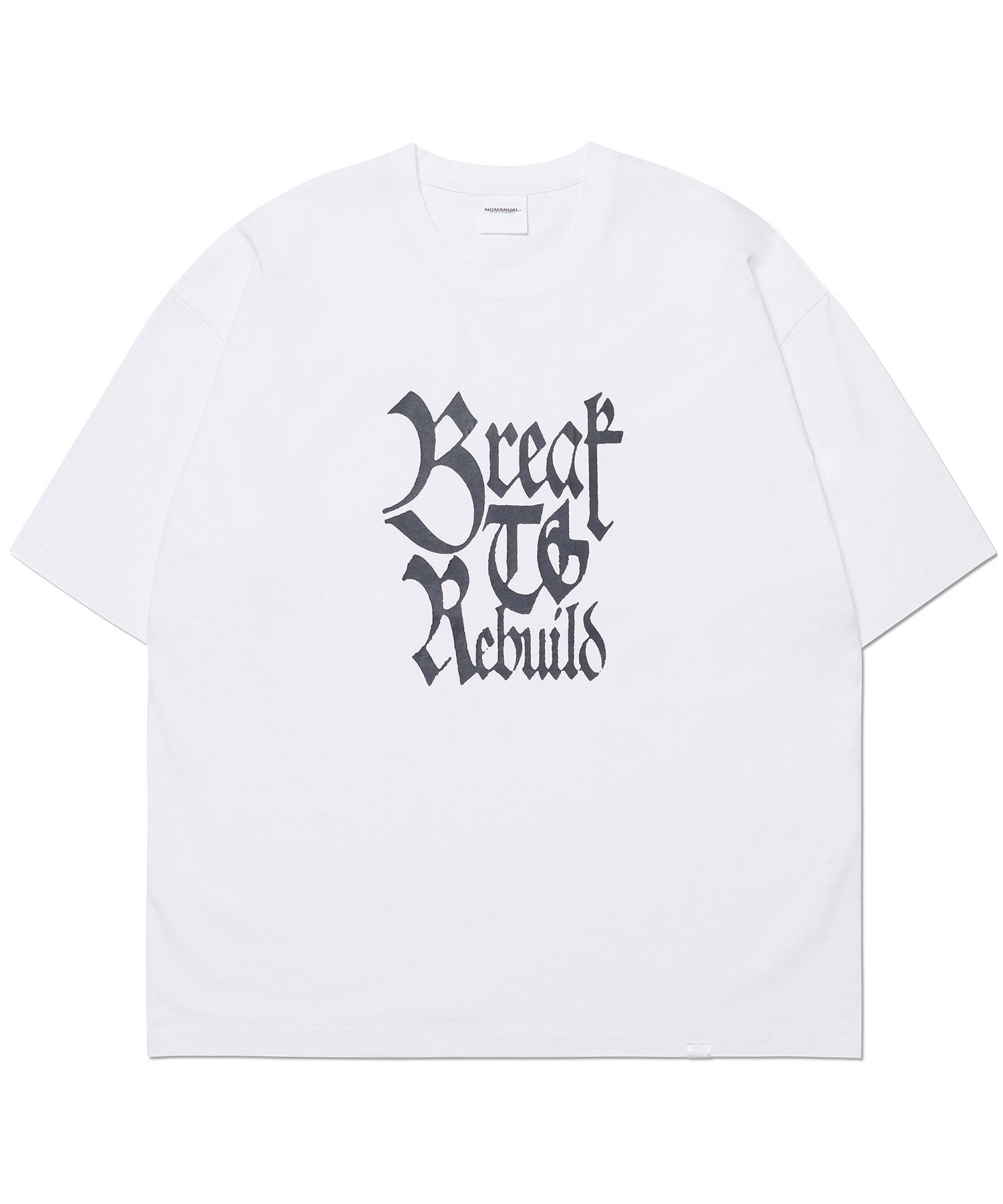 Tシャツ・カットソー NOMANUAL REBUILD T-SHIRT 5SA106 MUSINSA公式 | NOMANUAL REBUILD T-SHIRT - WHITE