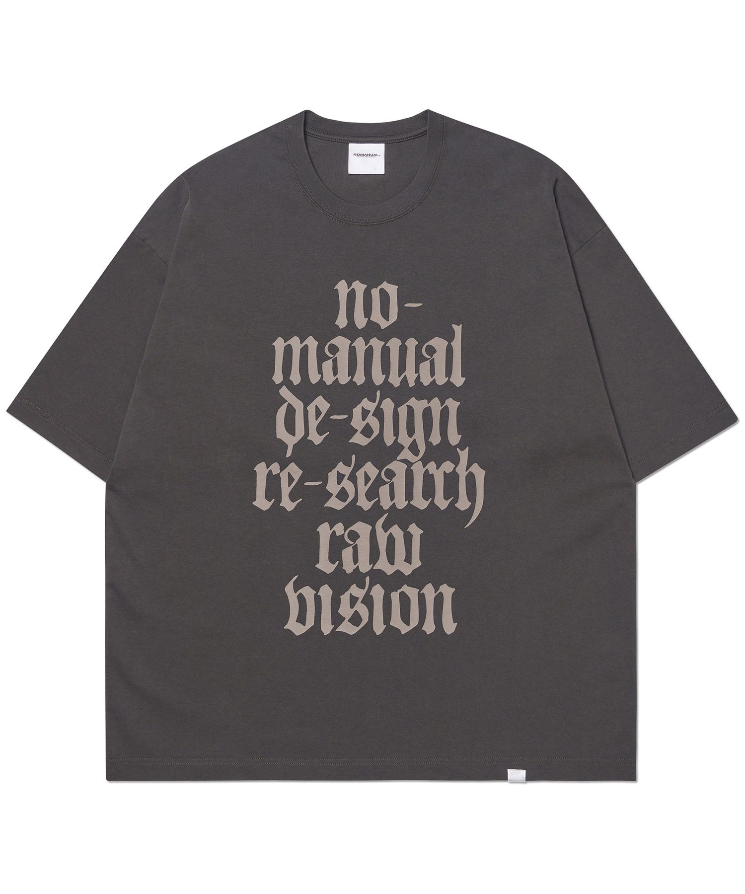 韓国人気 ユニセックス[NOMANUAL] RAW VISION RINGER T-SHIRT MUSINSA公式 | NOMANUAL RAW VISION RINGER T-SHIRT - IVORY