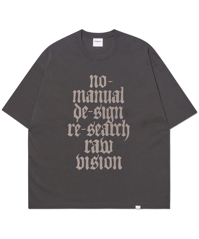 RAW VISION T-SHIRT - CHARCOAL