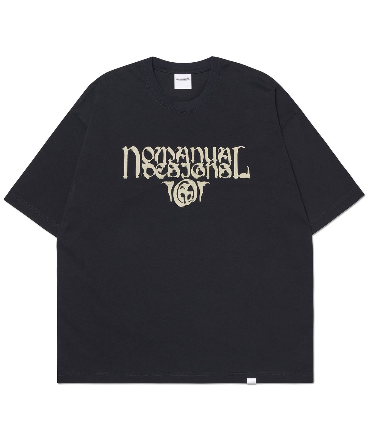 노매뉴얼(NOMANUAL) P.T T-SHIRT - BLACK