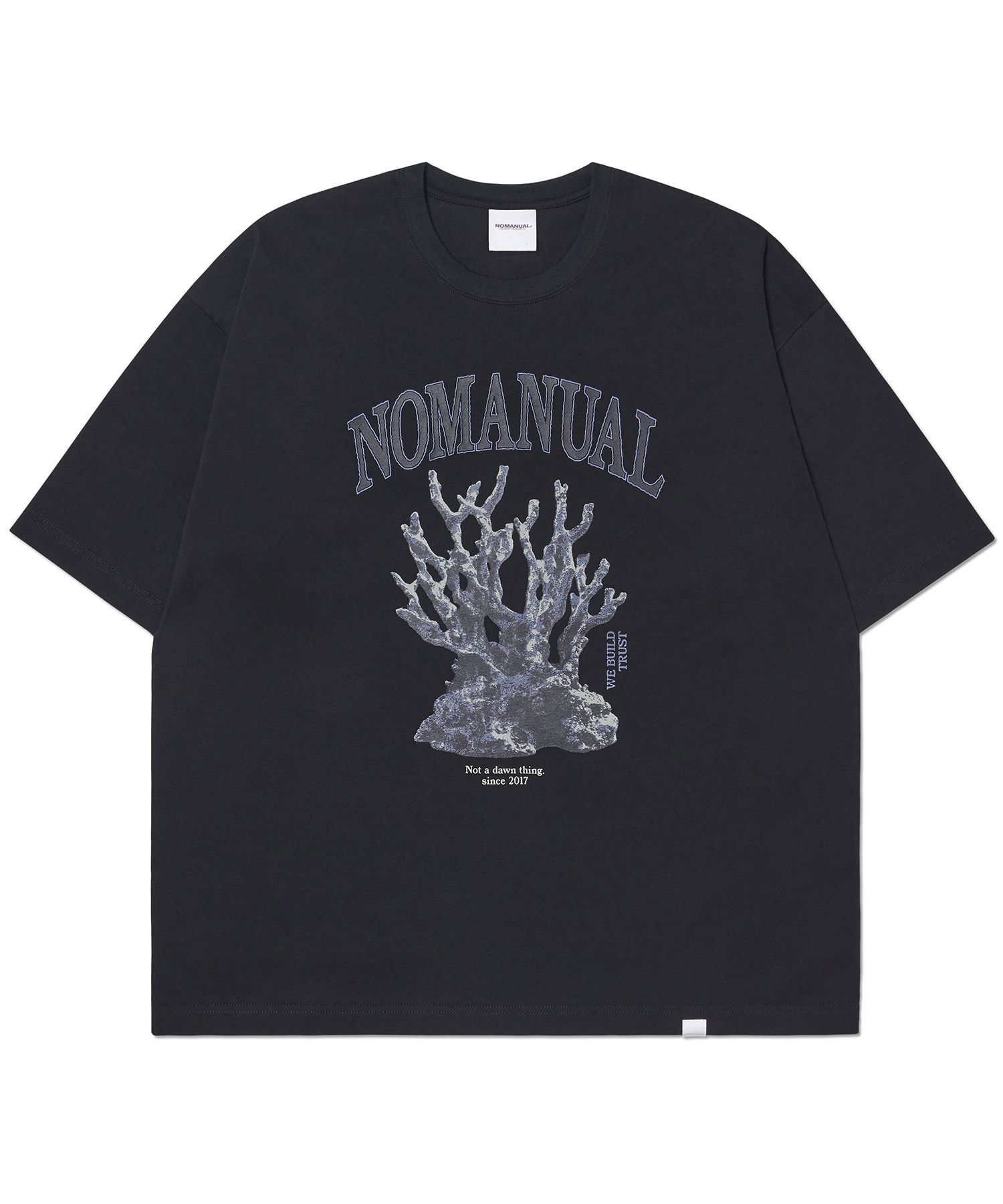 日本未入荷NOMANUALのL CORAL REEF T-SHIRT 全3色 MUSINSA | NOMANUAL METAL CORAL REEF T-SHIRT - BLACK