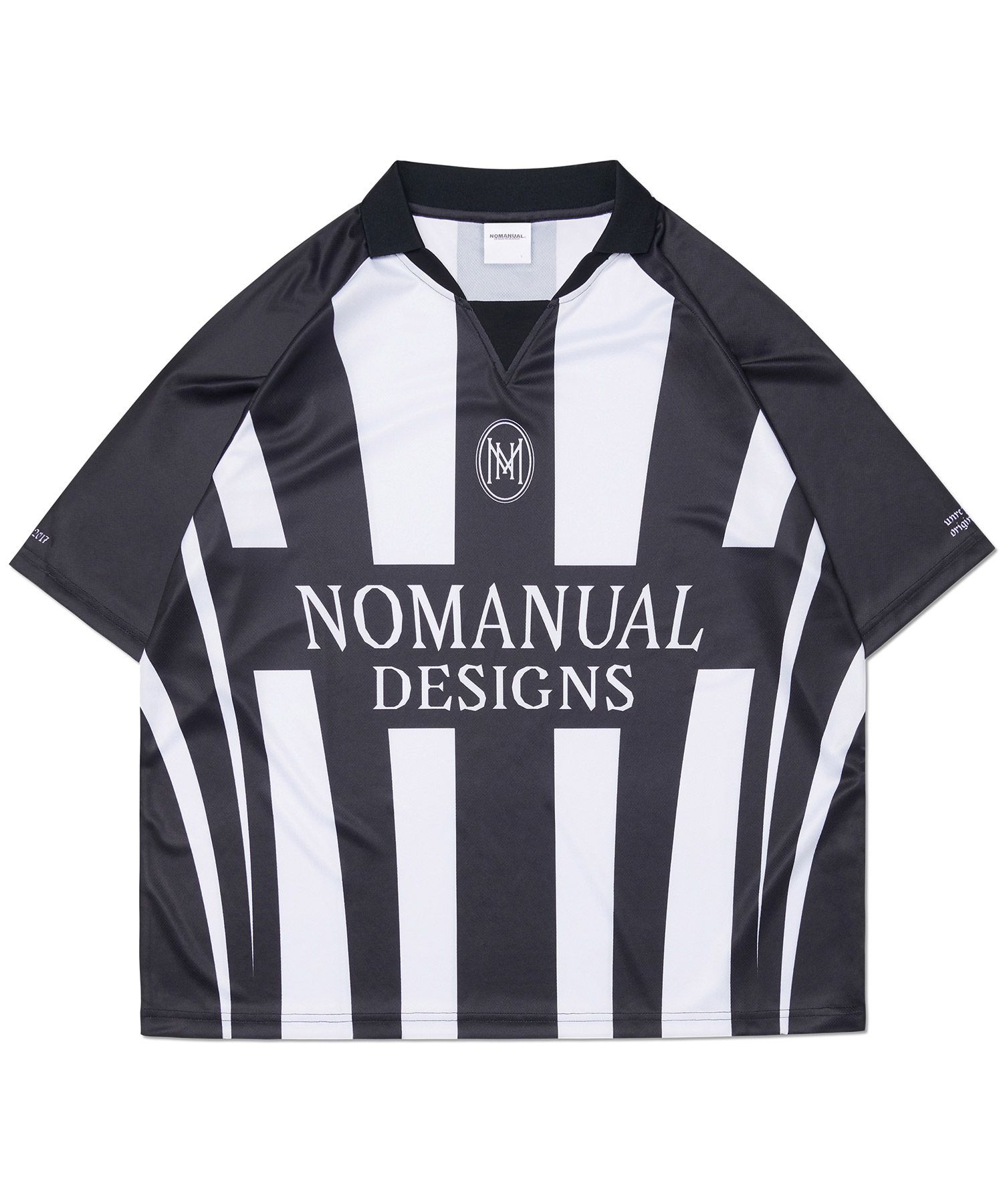 韓国男子 人気ブランド[NOMANUAL] STRIPE FOOTBALL SHIRT 韓国男子 人気ブランド[NOMANUAL] STRIPE FOOTBALL SHIRT
