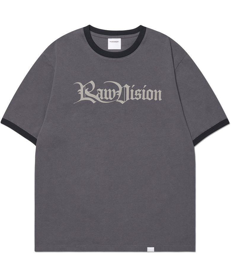 RAW VISION RINGER T-SHIRT - CHARCOAL