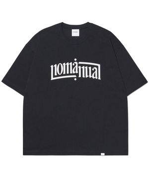ARCHED TEXT T-SHIRT - BLACK