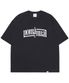 ARCHED TEXT T-SHIRT - BLACK
