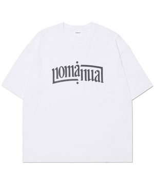 ARCHED TEXT T-SHIRT - WHITE