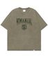 EMBLEM WASHED T-SHIRT - WASHED KHAKI
