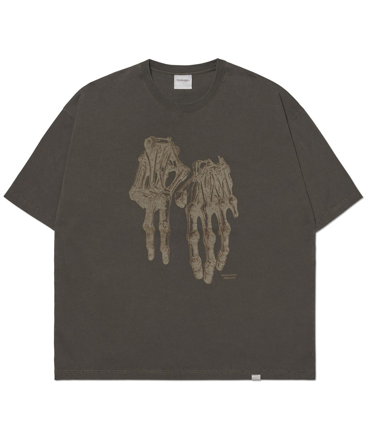 노매뉴얼(NOMANUAL) ROBOTIC HAND NM T-SHIRT - DEEP KHAKI