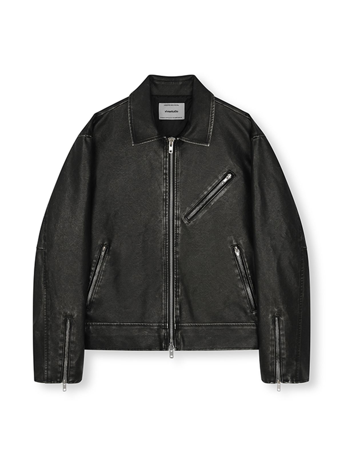 비바스튜디오(VIVASTUDIO) BARRIO SINGLE RIDER JACKET [BLACK]