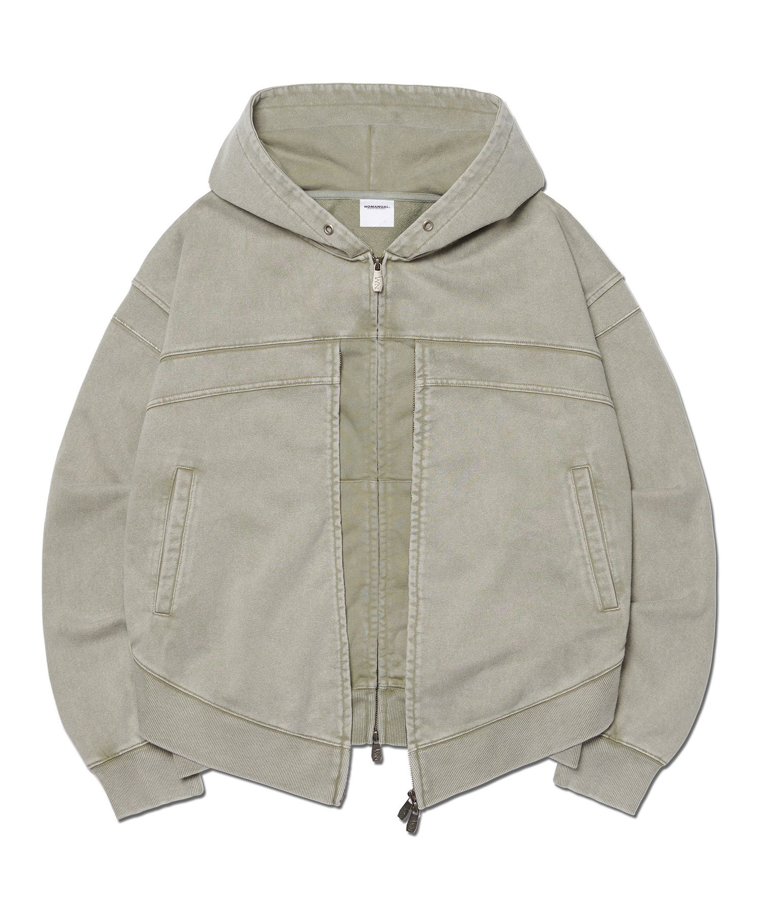 パーカー・フーディ NOMANUAL VINTAGE LAYER HOODED ZIP-UP 5FT1006 MUSINSA | NOMANUAL VINTAGE LAYER HOODED ZIP-UP - WASHED KHAKI
