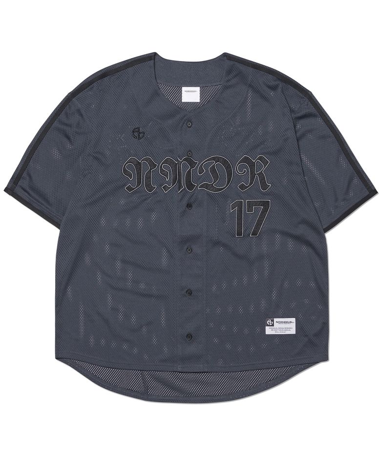 SMOKE BALL MESH JERSEY - CHARCOAL