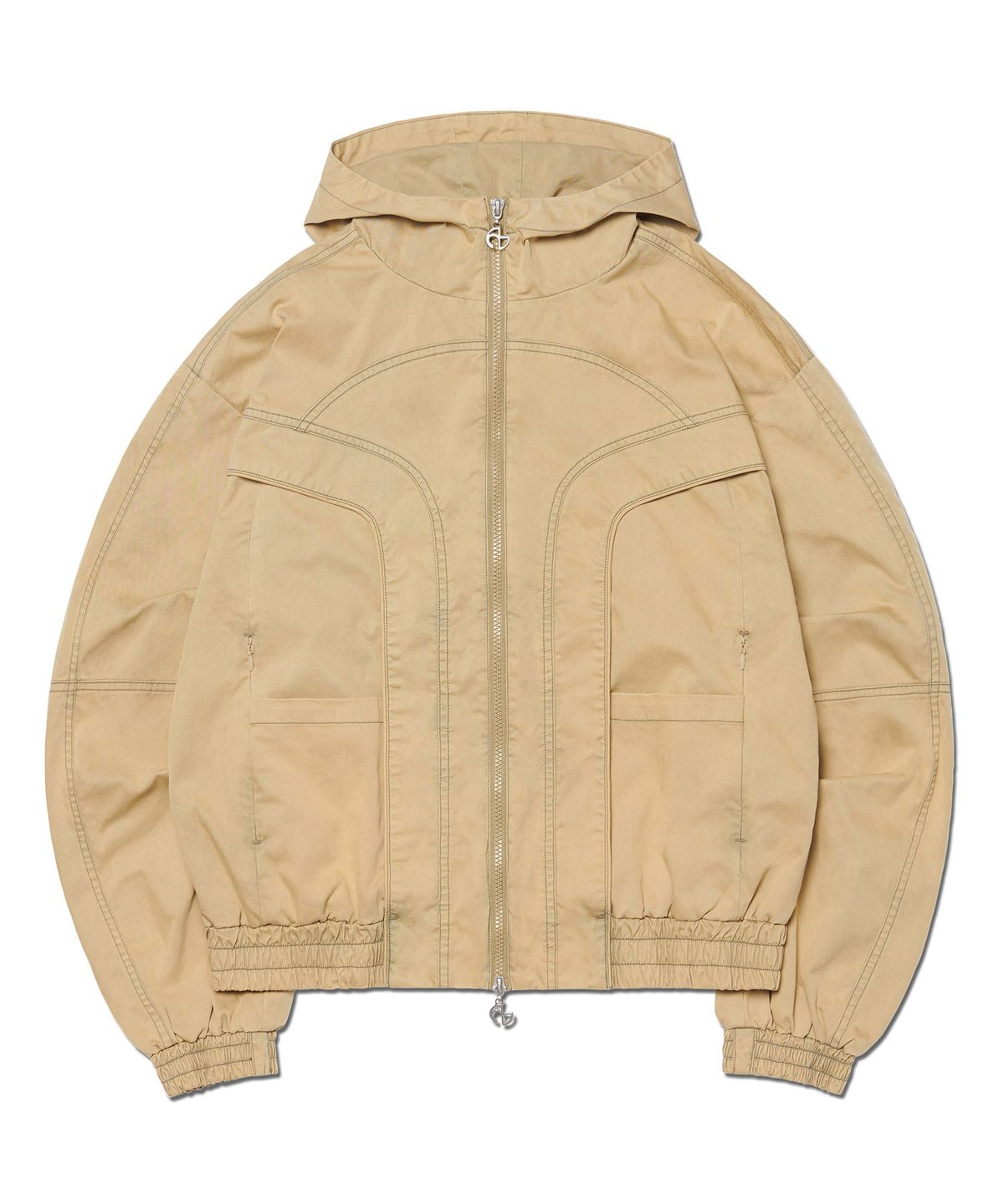 노매뉴얼(NOMANUAL) LIGHT HOODED JACKET - SAND