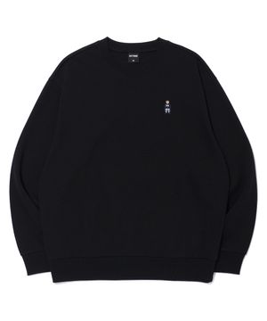 레트로베어 맨투맨 BLACK (LP6TU144-076)