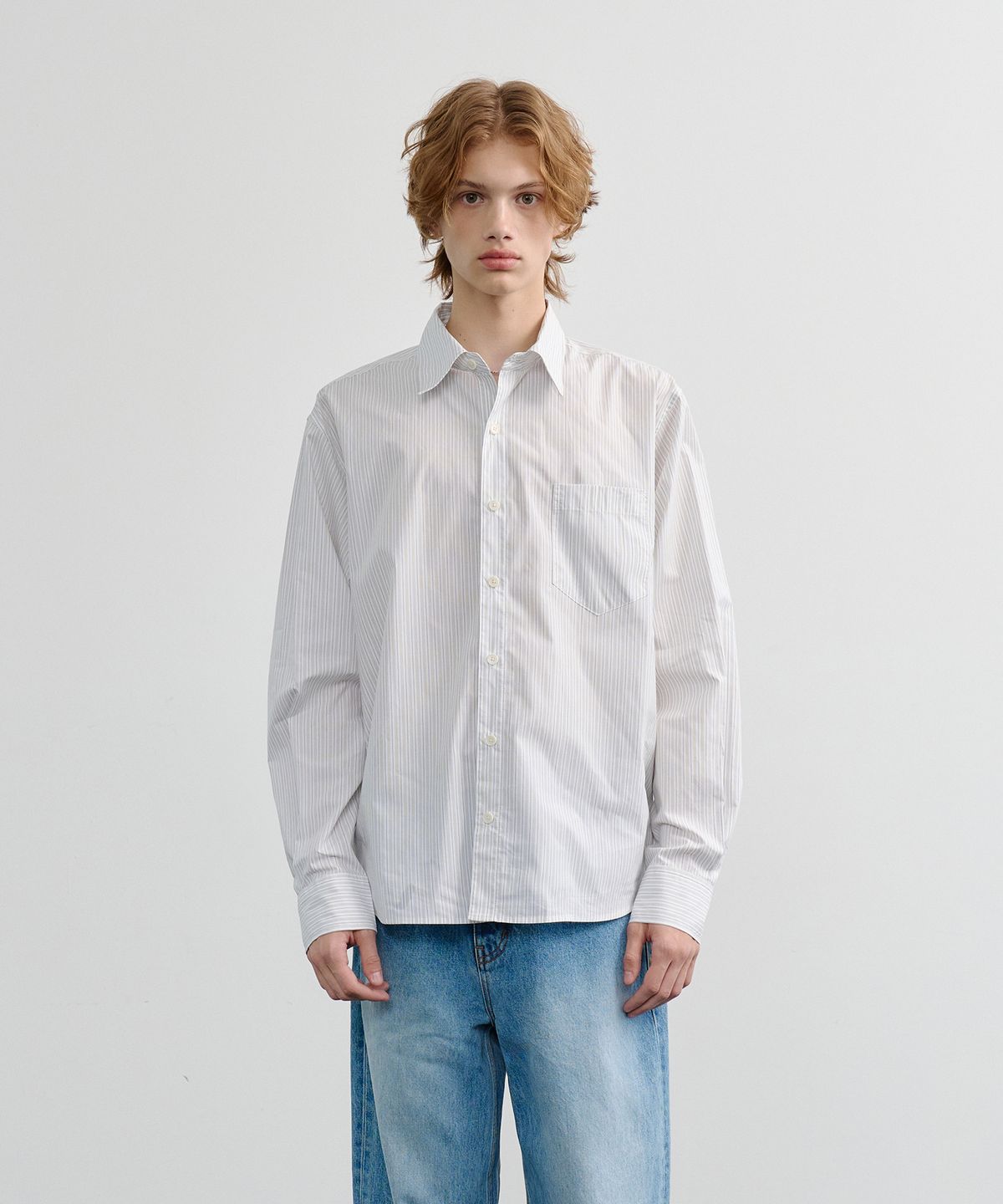 노운(NOUN) daily shirts (white)