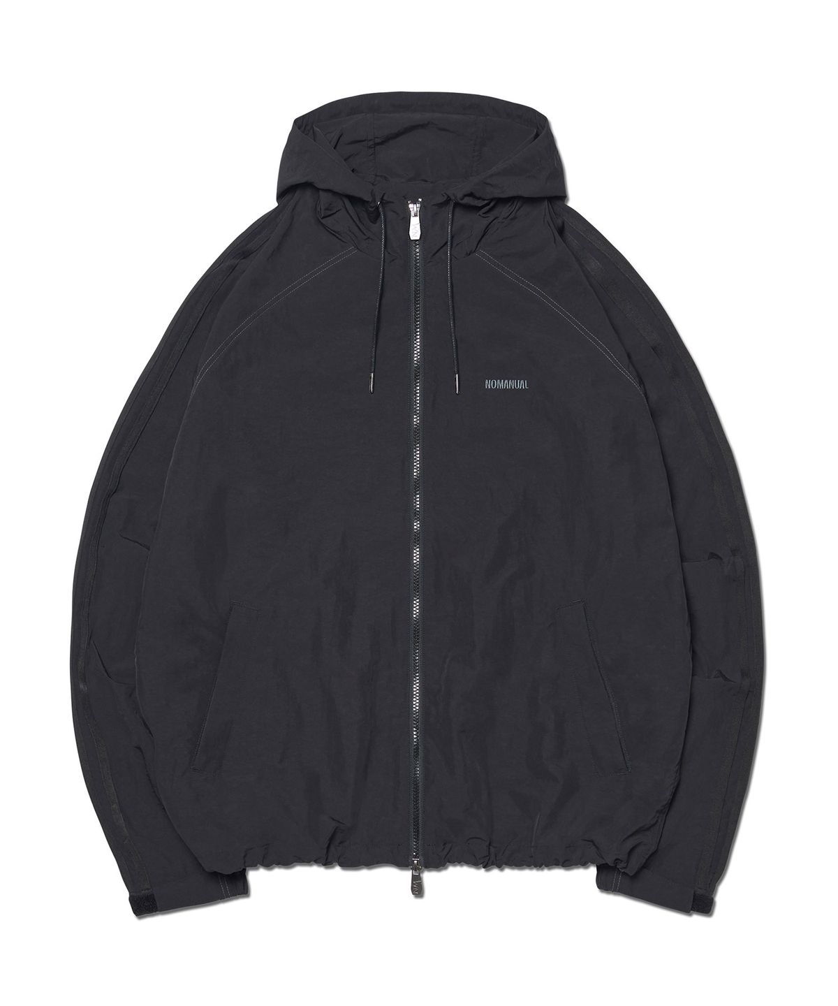 노매뉴얼(NOMANUAL) BUNGALOW WIND SHELL - BLACK