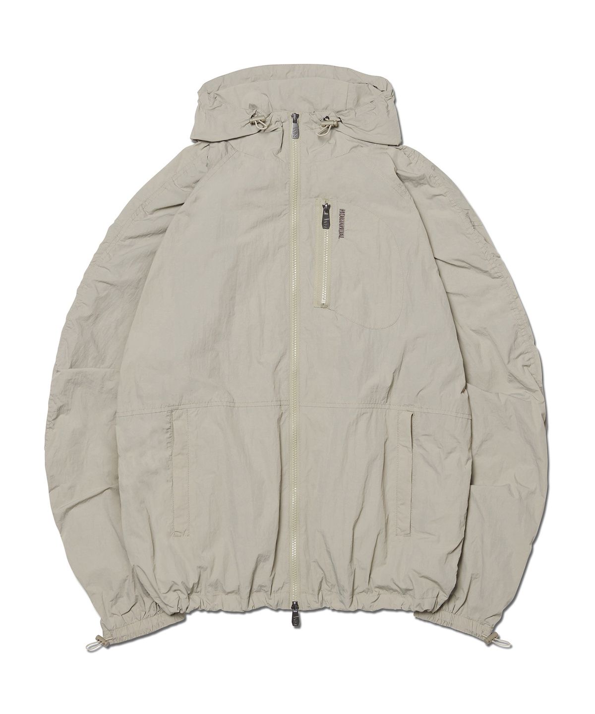 노매뉴얼(NOMANUAL) SAIL WIND SHELL - SAND GRAY