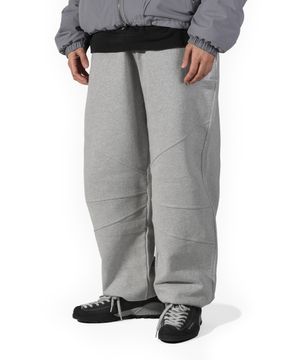 크랙 조거 스웻 와이드 벌룬 팬츠 등산 헬스 운동 츄리닝 바지  (GREY)