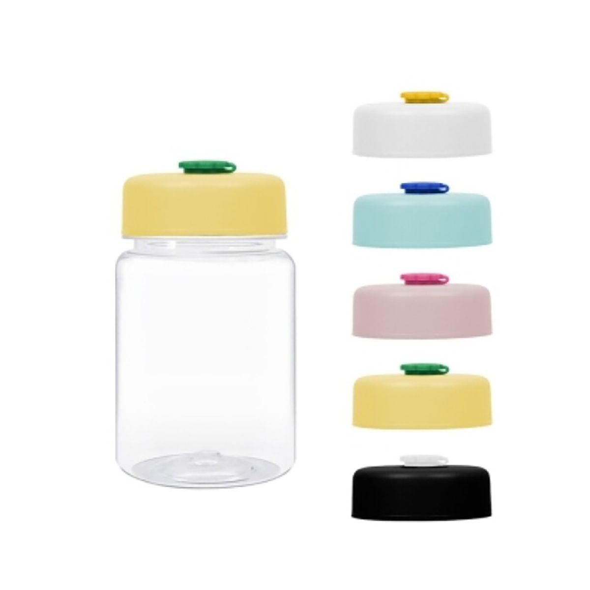 아조아(AJOAH) 아이스 스탠다드 용기 보틀 AJSP 300ml + 플라워 실리콘 빨대캡 세트 1개 믈병 물통 텀블러