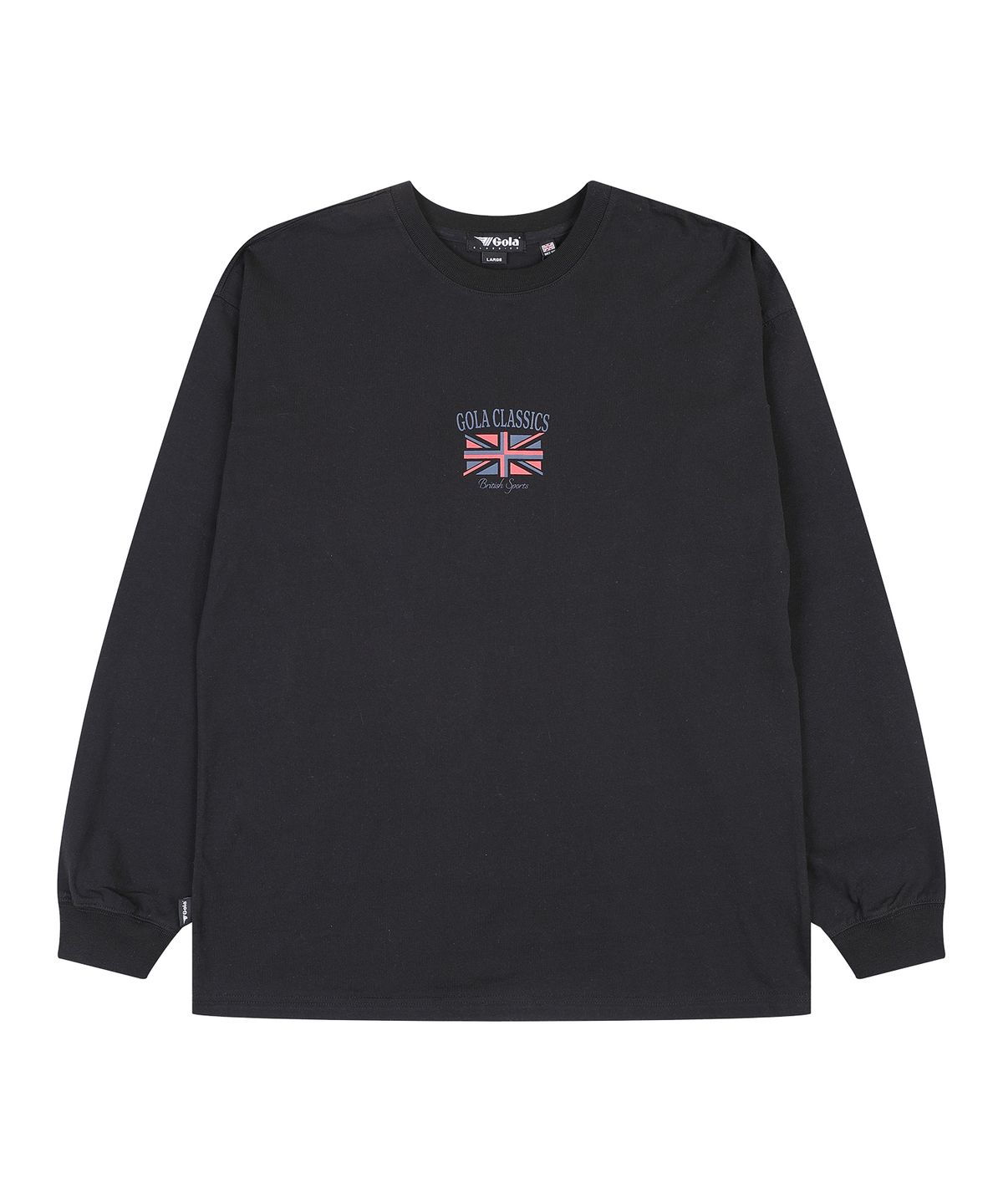 골라(GOLA) LONG SLEEVE T-SHIRT [BLACK]