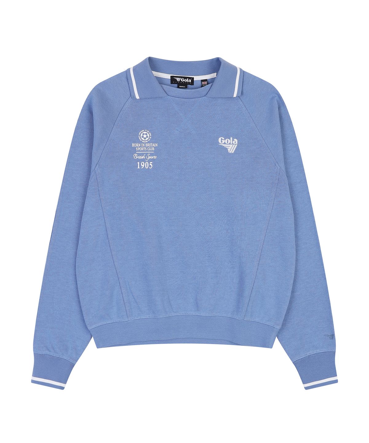 골라(GOLA) ESSENTIAL COLLAR SWEAT SHIRTS [BLUE]