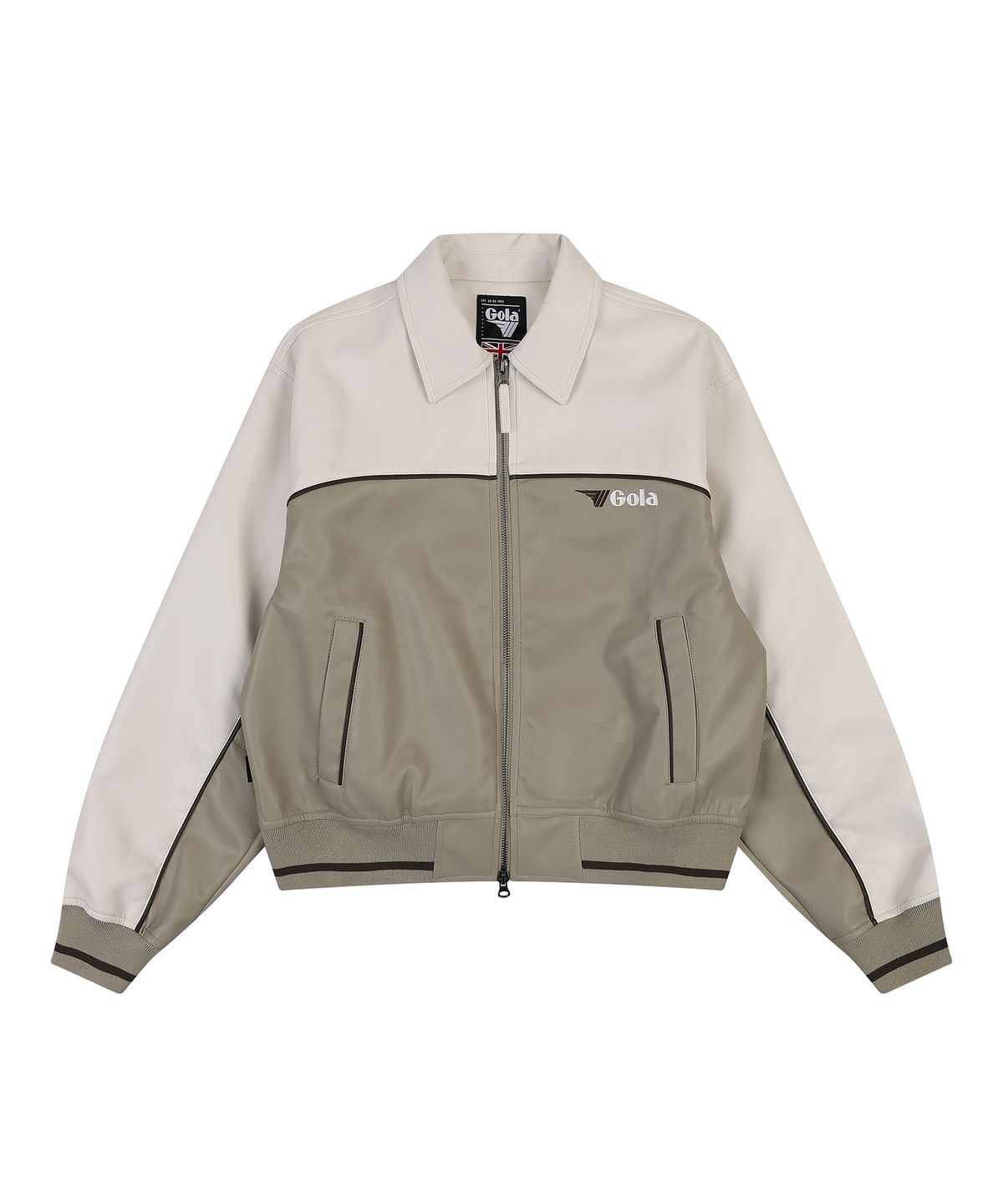 골라(GOLA) HERITAGE LEATHER JACKET [BEIGE]