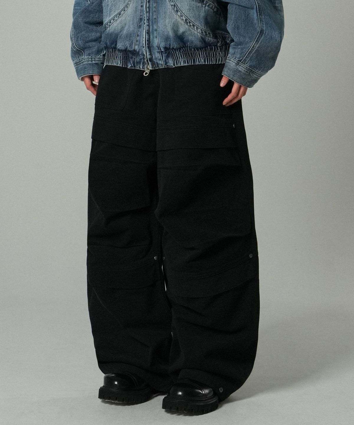 아이돈워너셀(IDWS) Nomad Maxi Layer Pants Black