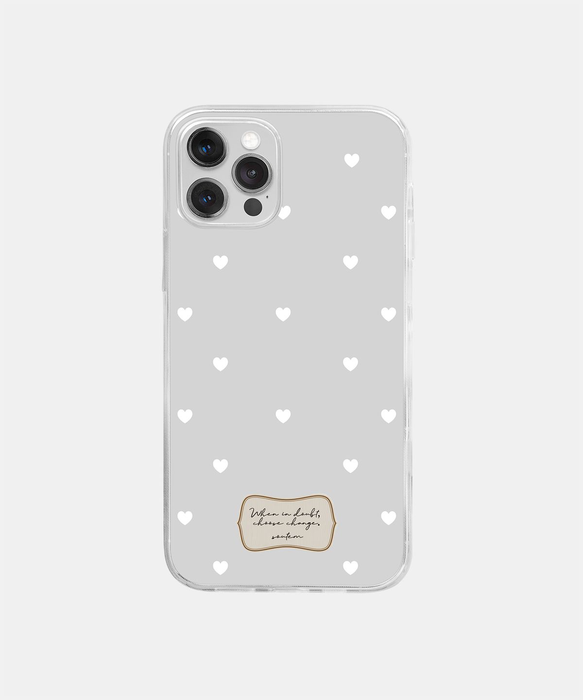 소유템(SOUTEM) Vintage dot Phone Case_Clear