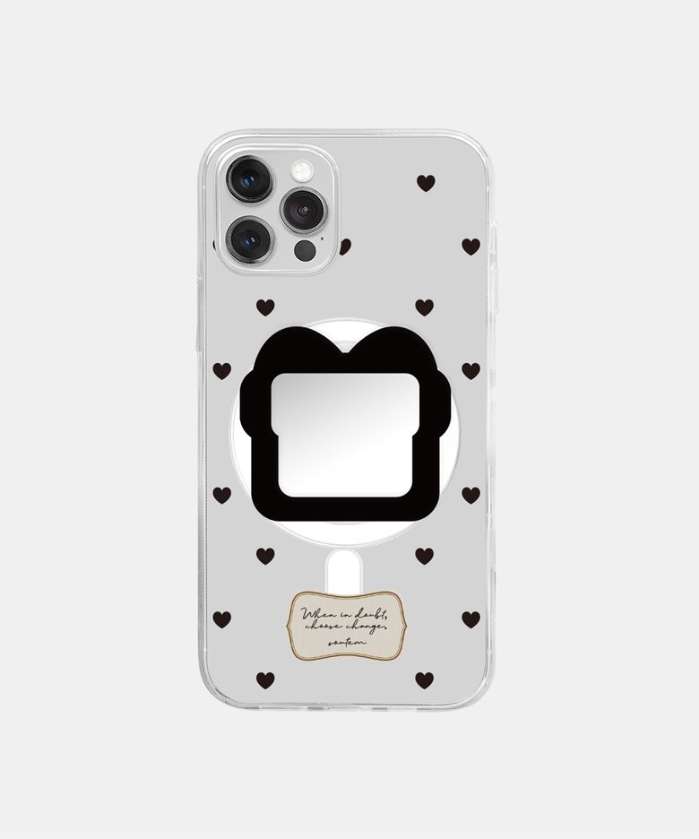 [Magsafe] Vintage dot_Clear Phone Case Tok Set