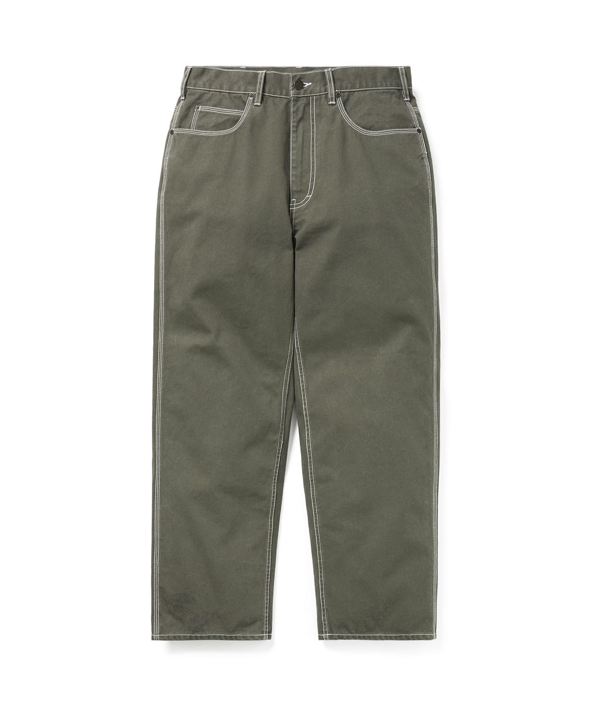디스이즈네버댓(THISISNEVERTHAT) Contrast Stitch Pant Olive