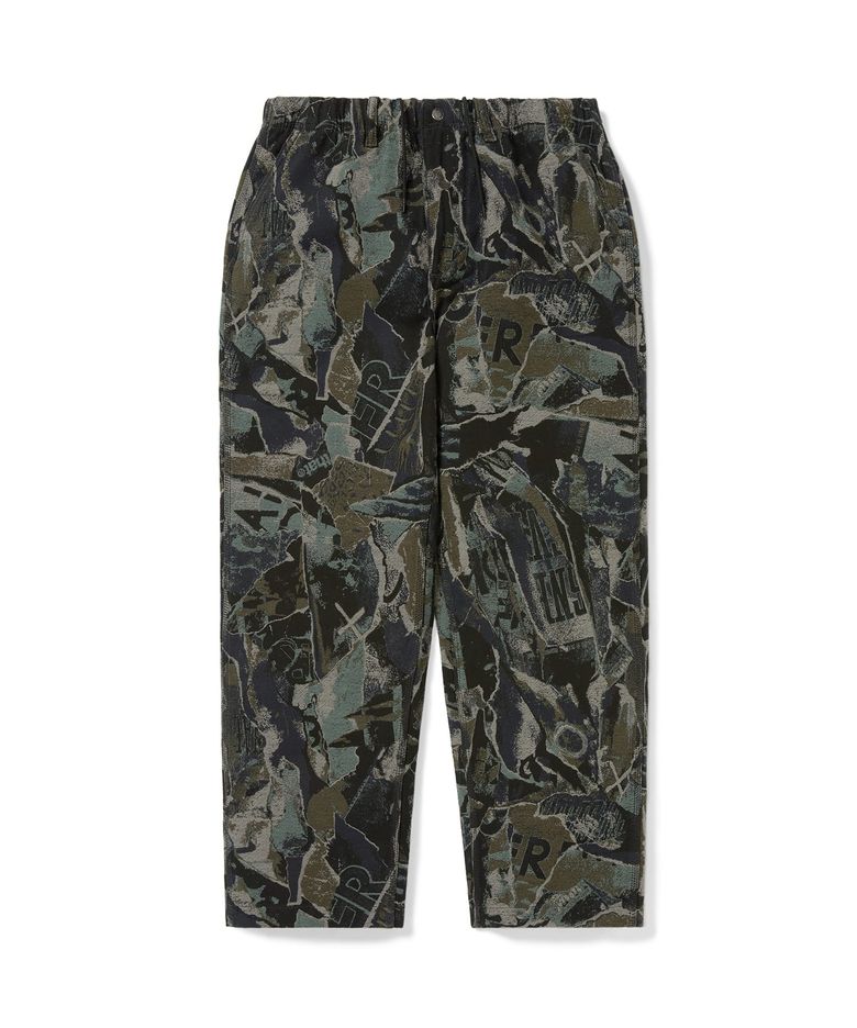 Jacquard Loose Pant Black