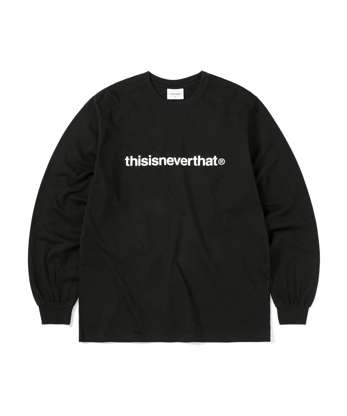 디스이즈네버댓(THISISNEVERTHAT) (SS25) T-Logo L/S Tee Black
