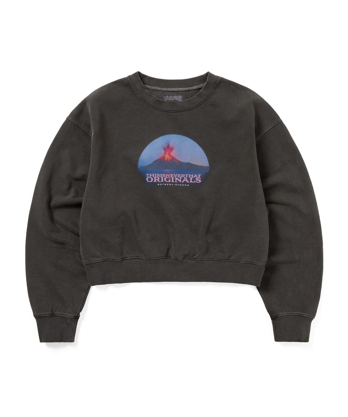 디스이즈네버댓(THISISNEVERTHAT) Volcano W Crewneck Charcoal