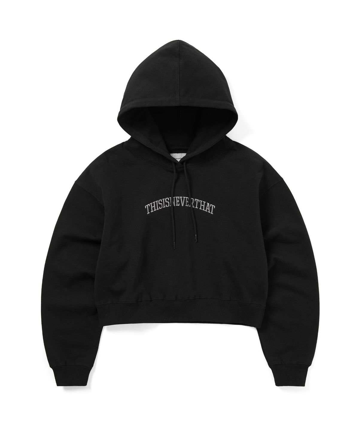디스이즈네버댓(THISISNEVERTHAT) Arch-Logo W Hoodie Black