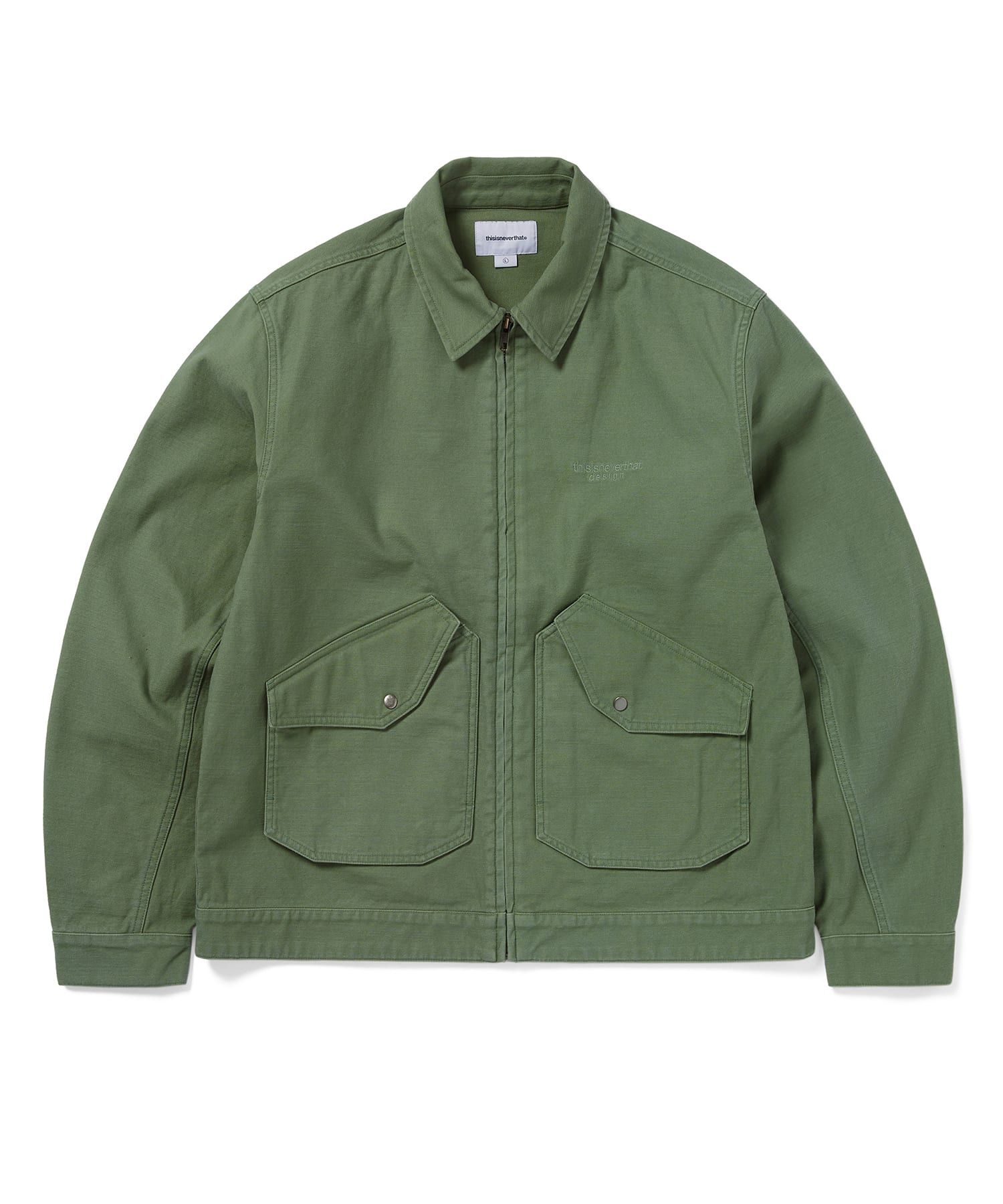 MUSINSA公式 | thisisneverthat Washed Work Jacket Green