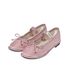 W BANDING RIBBON FLAT SHOES light pink