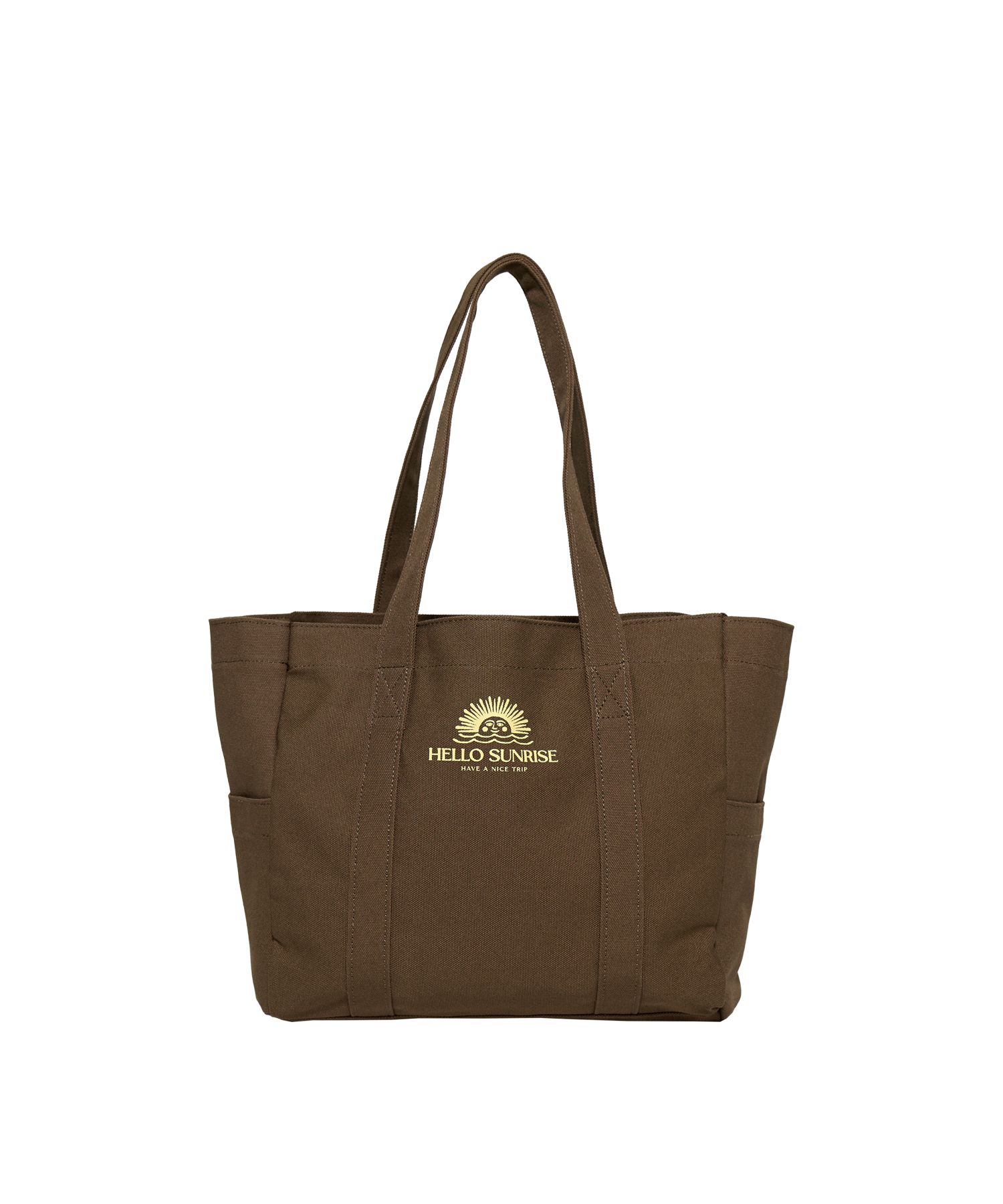 【HELLO SUNRISE】 OG Logo Canvas Mini Tote Bag / 追跡付 MUSINSA公式 | HELLO SUNRISE OG Logo Canvas Mini Tote Bag_Brown