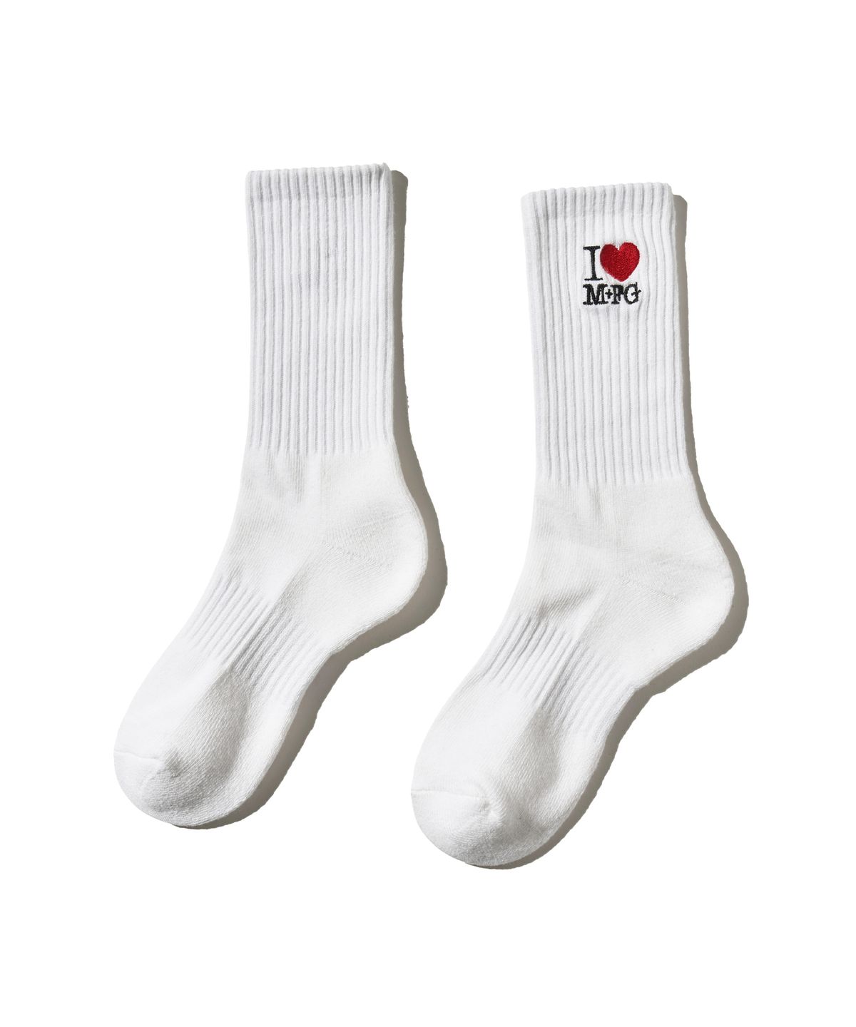 마리떼 프랑소와 저버(MARITHÉ + FRANҪOIS GIRBAUD) I LOVE MFG SOCKS white