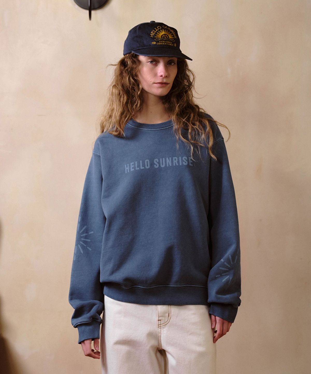 헬로 선라이즈(HELLO SUNRISE) Ethnic Symbol Sweatshirt_Teal