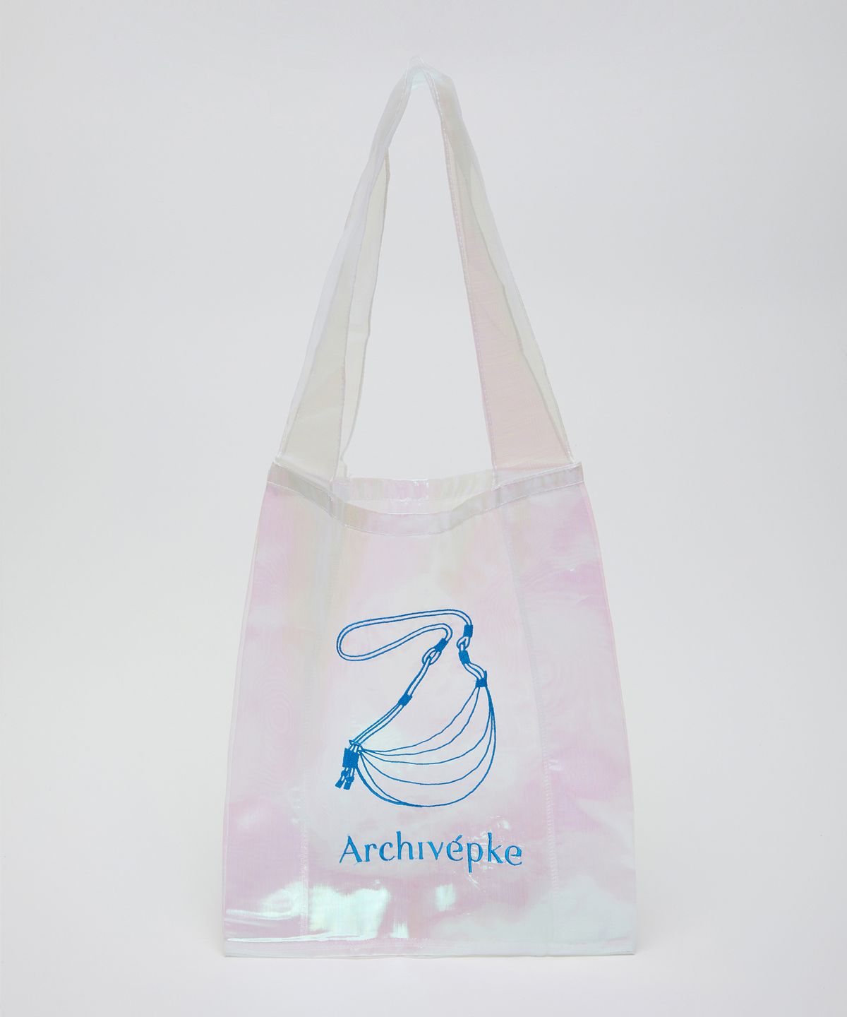 아카이브앱크(ARCHIVEPKE) [Fling-mové 000] Embroidery bag(Odd blue)