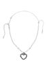 NO.610 [BLACK] SPIKY HEART NECKLACE