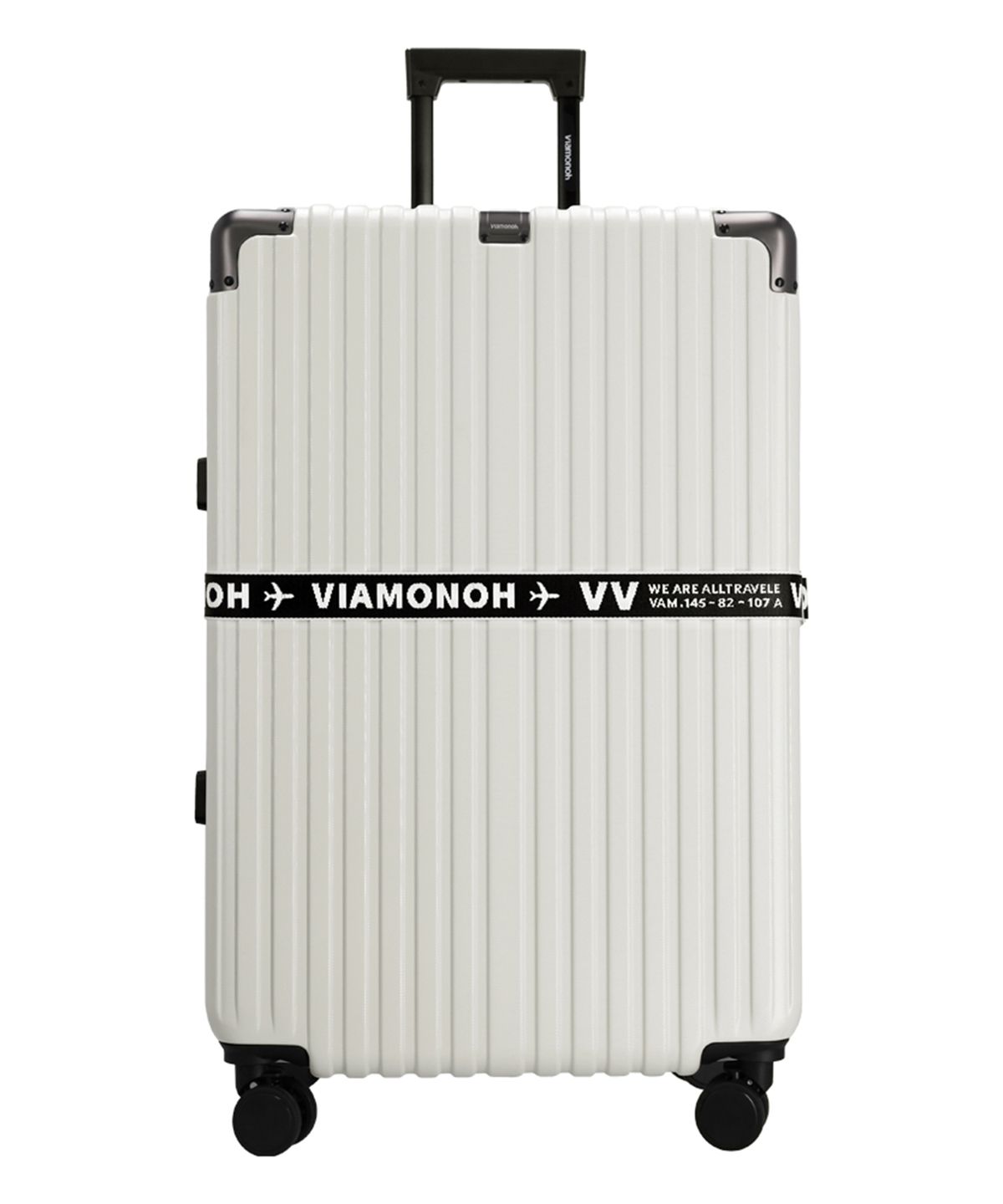 비아모노(VIAMONOH) 비토 30인치 화물대형 캐리어_아이보리 (캐리어벨트+커버) 확장형/스토퍼형