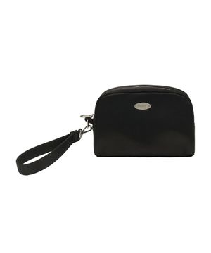 REGULAR LOGO SATIN POUCH black