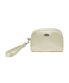 REGULAR LOGO SATIN POUCH cream