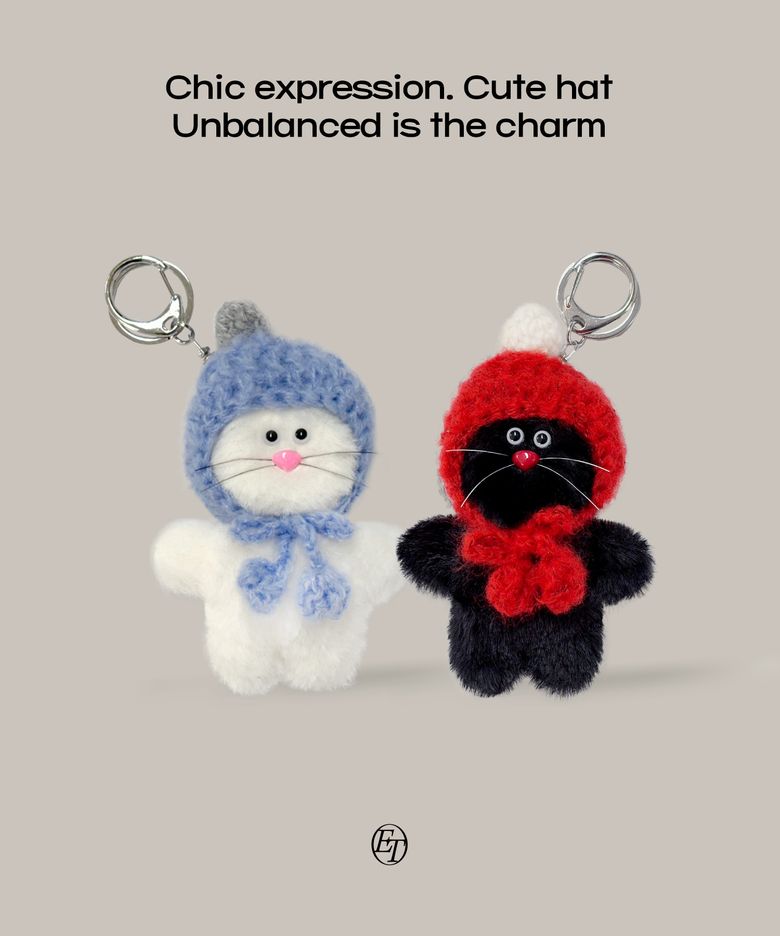 앙고라 모자 김테오 인형 키링 2color