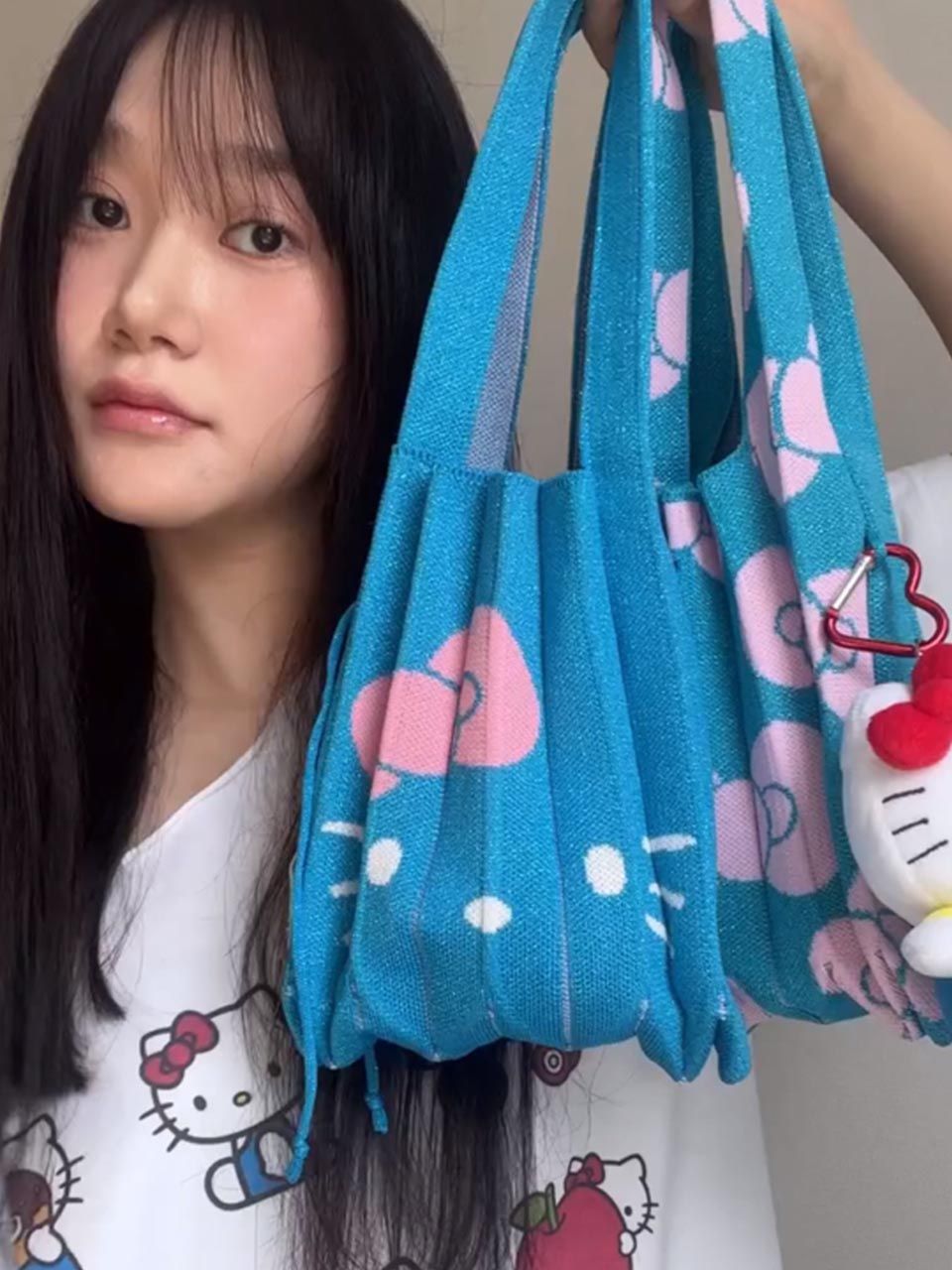 [ジョセフ＆ステイシー]Lucky Pleats Knit S Starry Hello Kitty MUSINSA | JOSEPH AND STACEY Lucky Pleats Knit S Starry Hello
