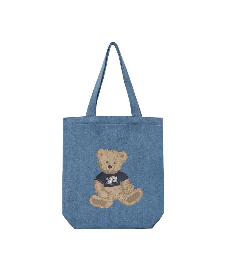 DOODLE BEAR ECO BAG blue