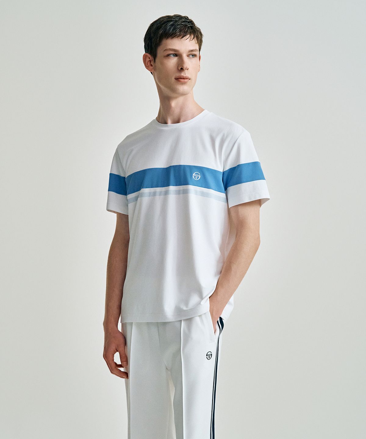 세르지오 타키니(SERGIO TACCHINI) M 다마린도 피케 반팔 폴로 (L.Indigo)