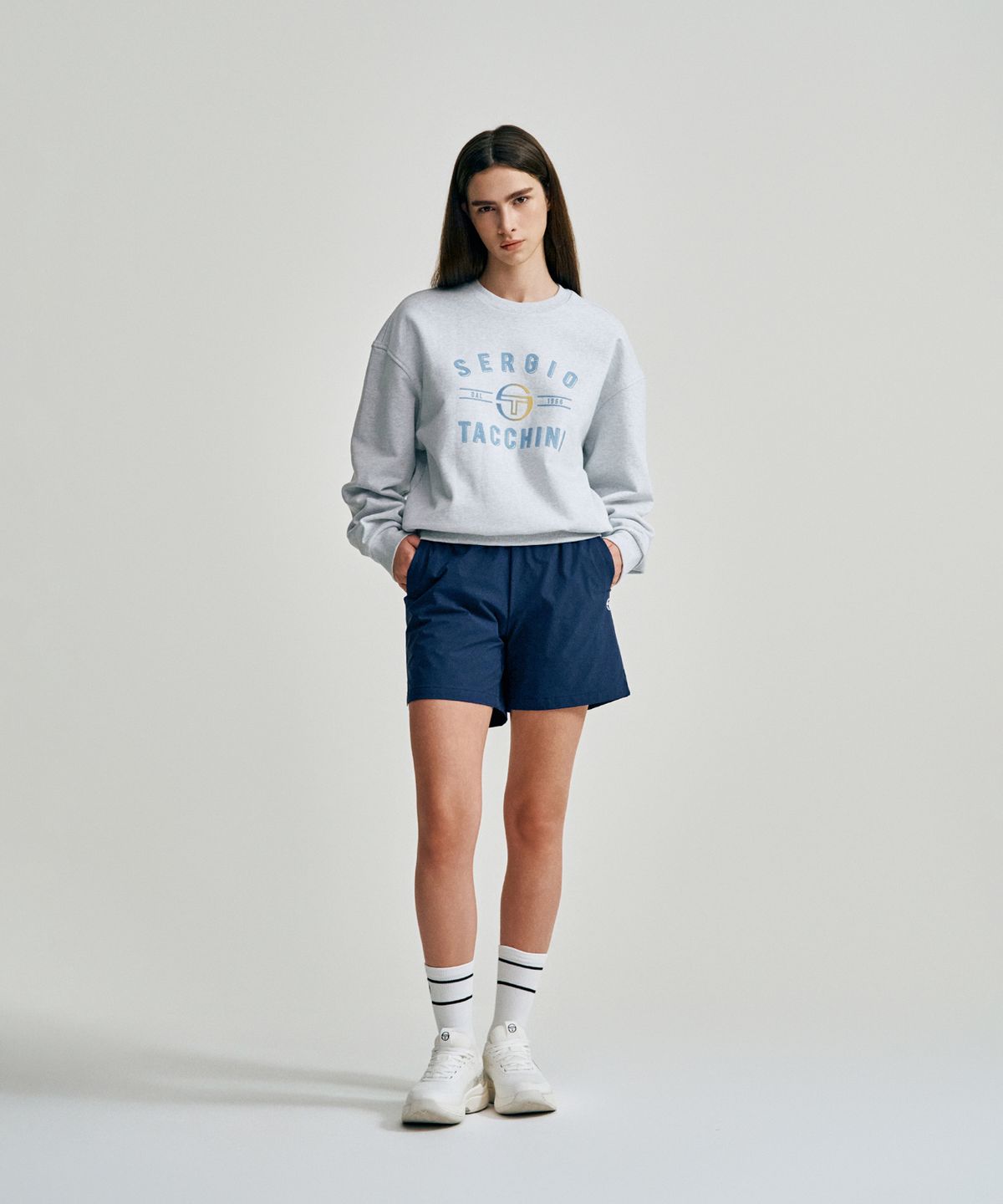 세르지오 타키니(SERGIO TACCHINI) W 에센셜 4인치 반바지 (Navy)