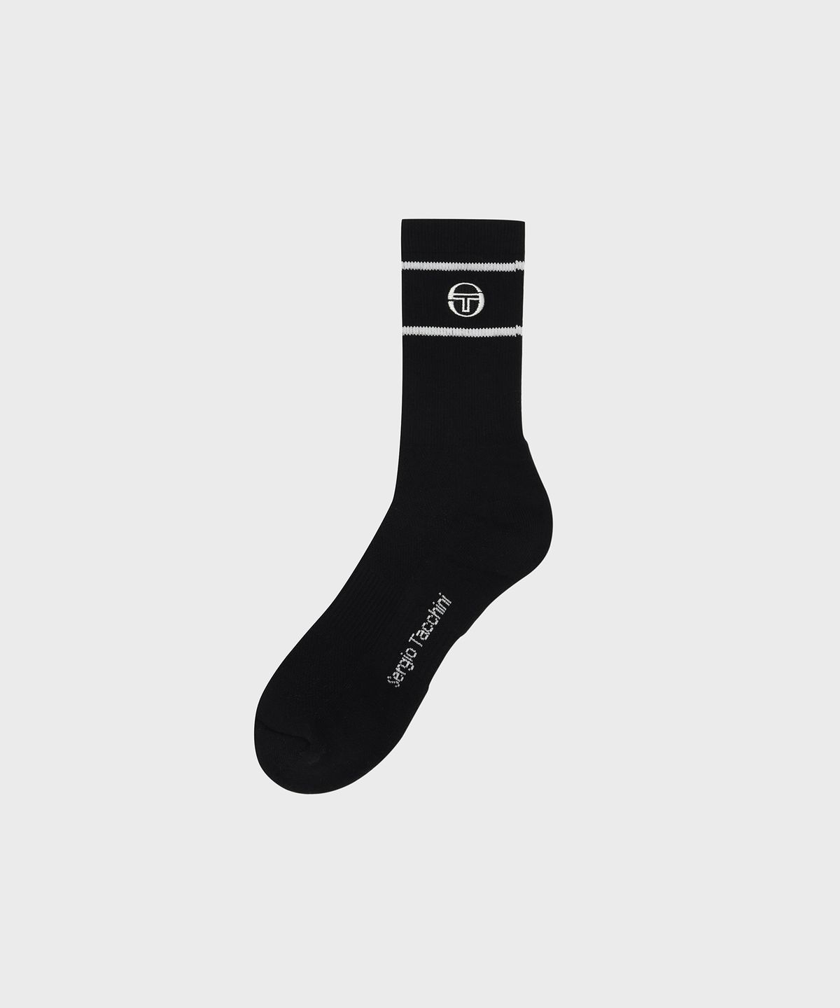 세르지오 타키니(SERGIO TACCHINI) U 쿨핏 스트라이프 크루 삭스 (Black)
