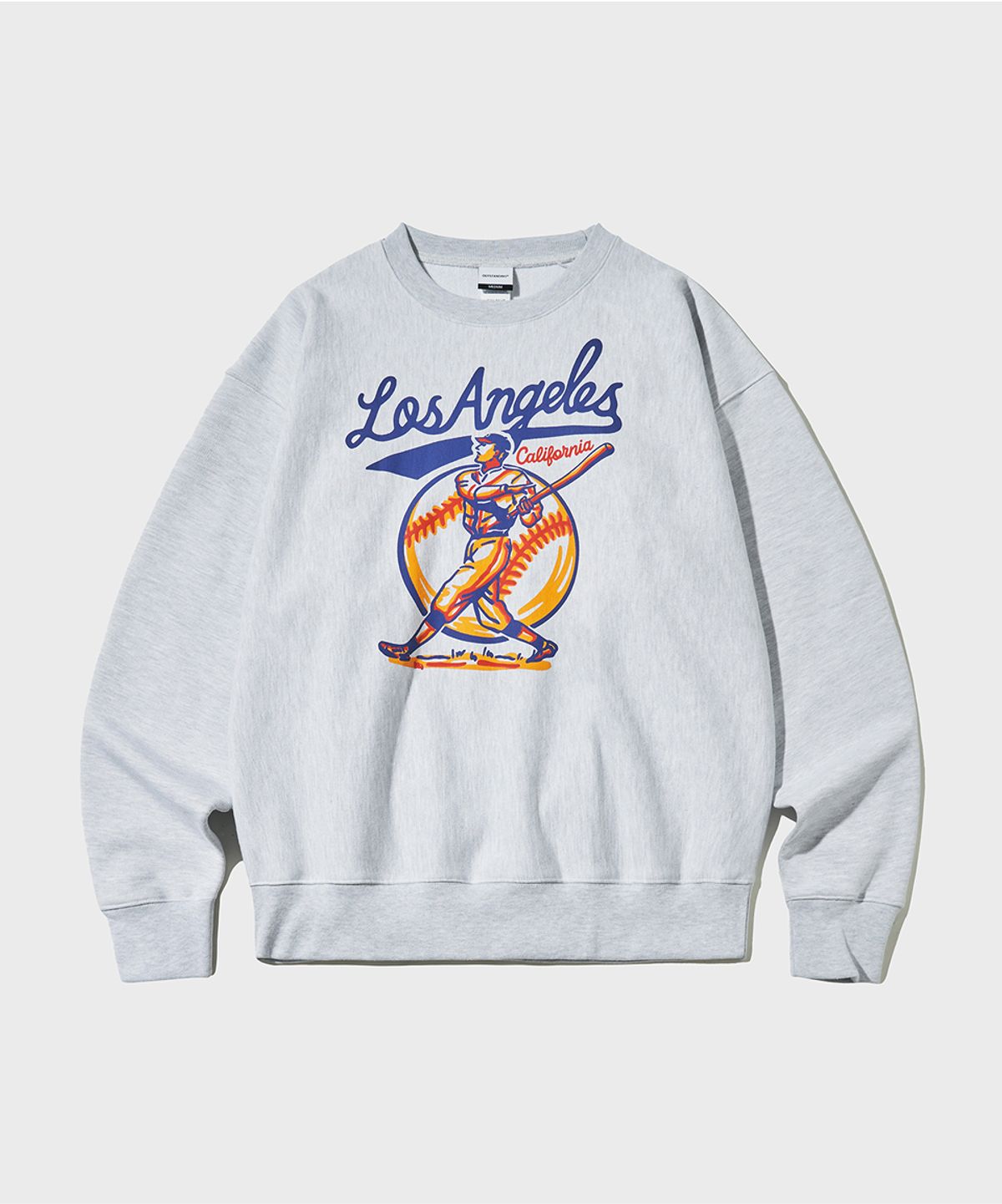 아웃스탠딩(OUTSTANDING) V.S.C SWEAT(LOS ANGELES)_1%MELANGE GRAY